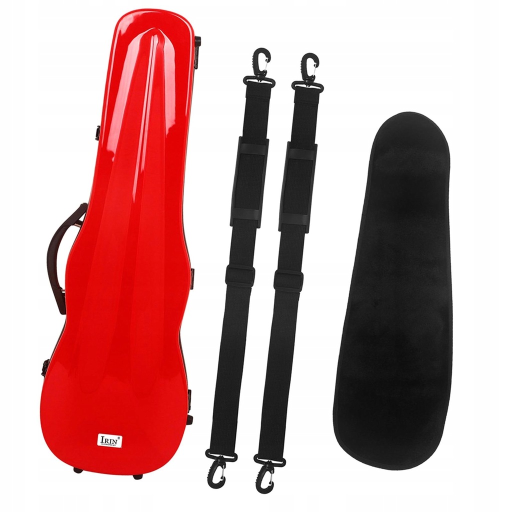 Violin Case Professional Carrying Case Lightweight Sturdy Violin Travel Red