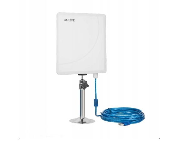 M-LIFE ML0649 AKTYWNA ANTENA WiFi USB 2,4GHz TIR