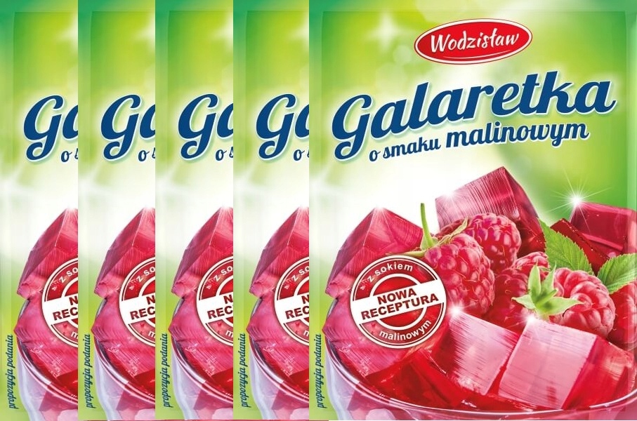 GALARETKA MALINOWA czerwona 5x75g Wodzisław