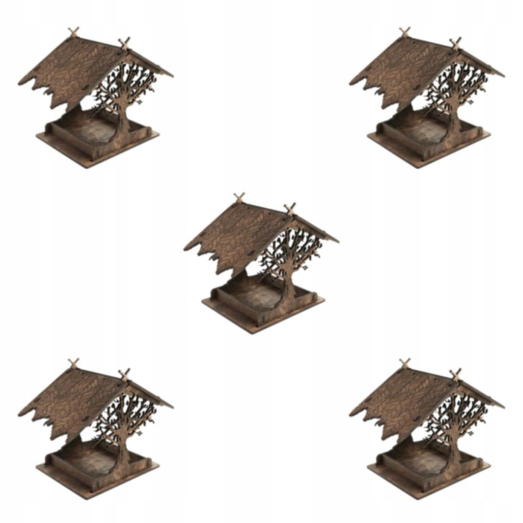5 zestaw Birdhouse karmnik dla ptaków dekoracja