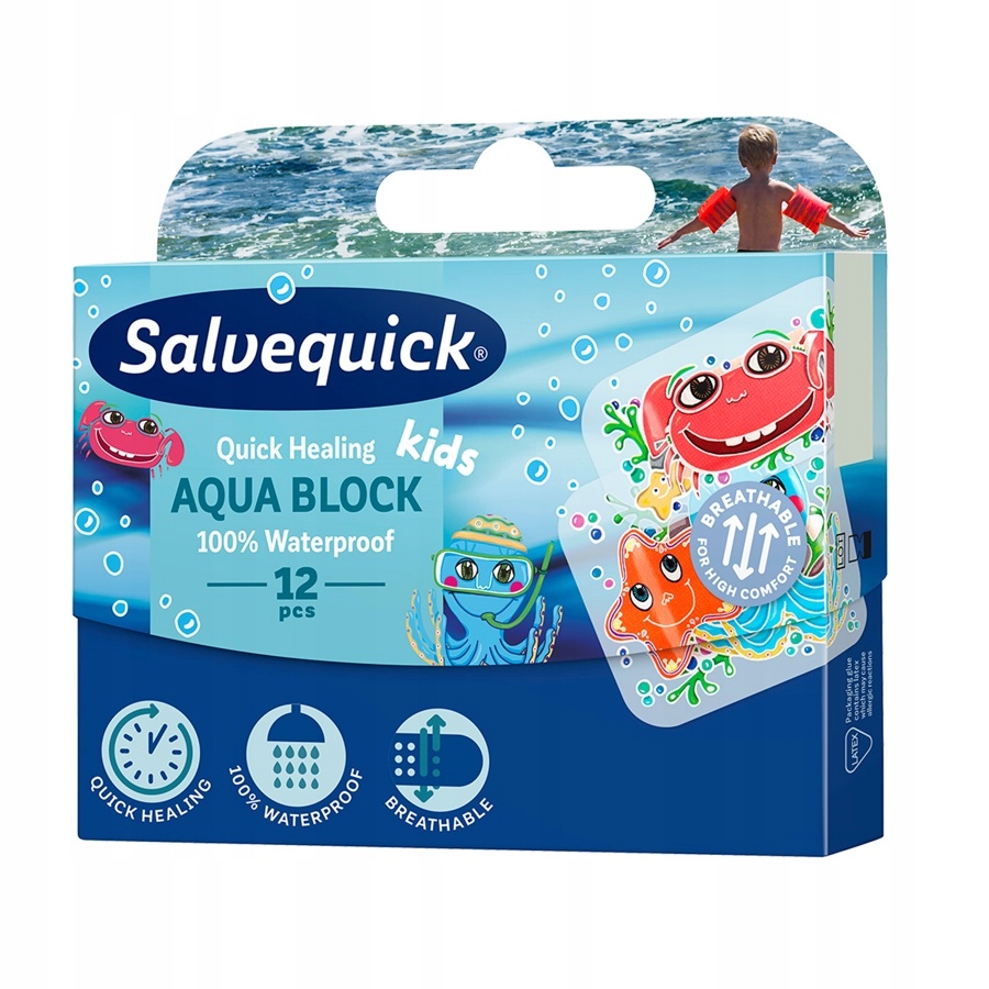 Aqua Block Kids wodoodporne plastry dla dzieci 12szt.