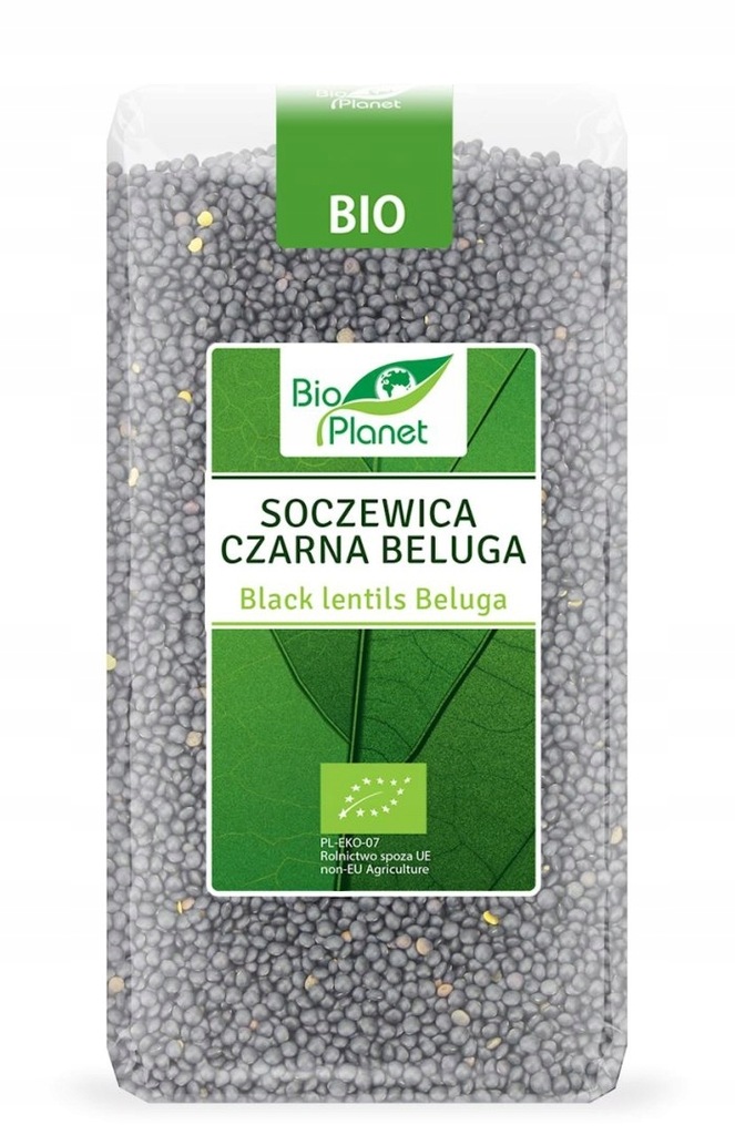 SOCZEWICA CZARNA BELUGA BIO 500 g - BIO PLANET