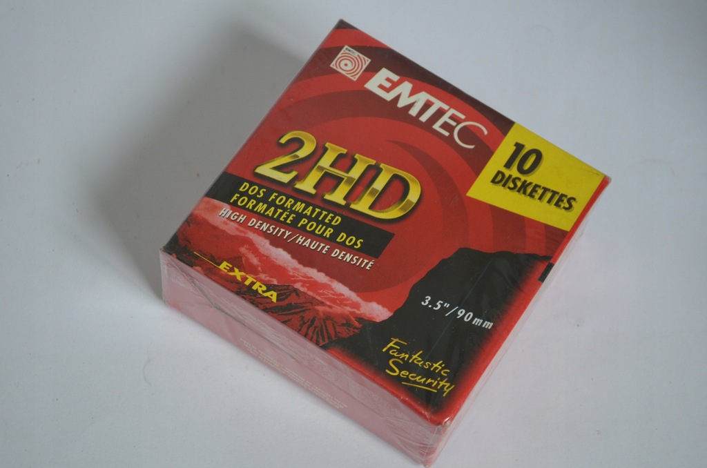 EMTEC 2HD DOS dyskietki nowe folia 10szt