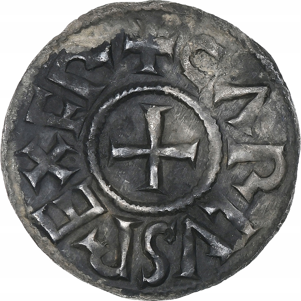 Francja, Charles le Chauve, Denier, 840-877, Melle