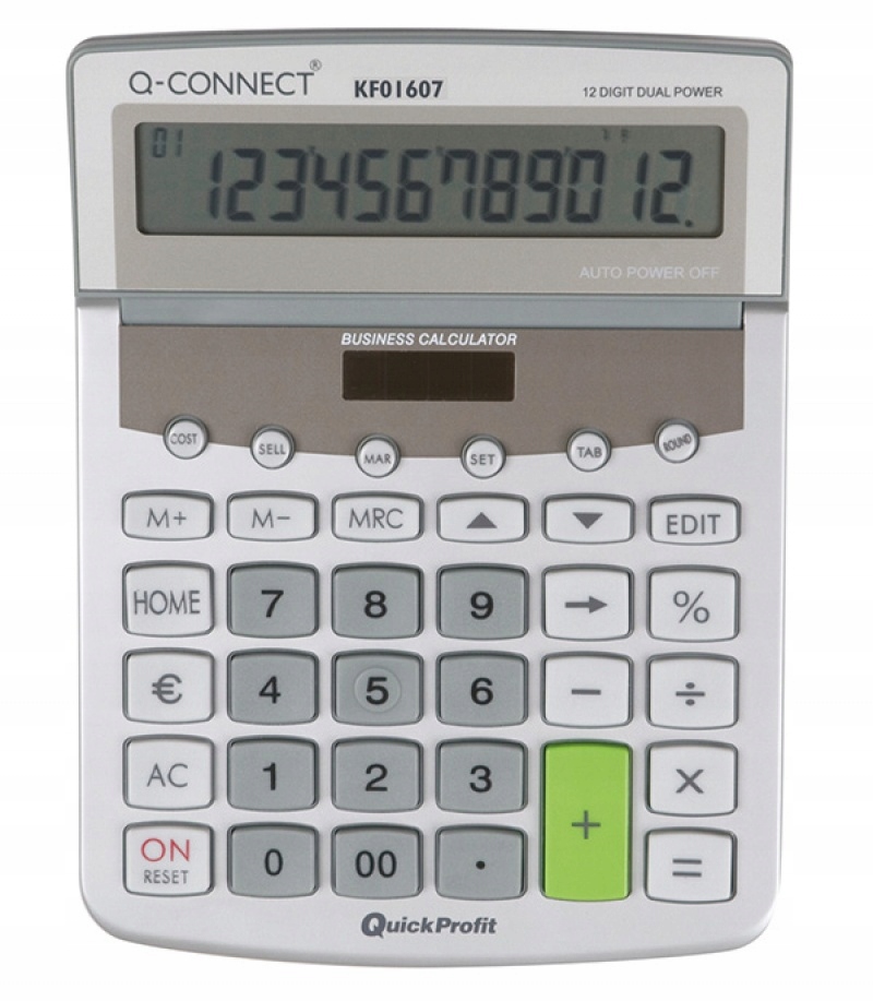 Kalkulator biurowy 12-cyfrowy szary biurowy duży