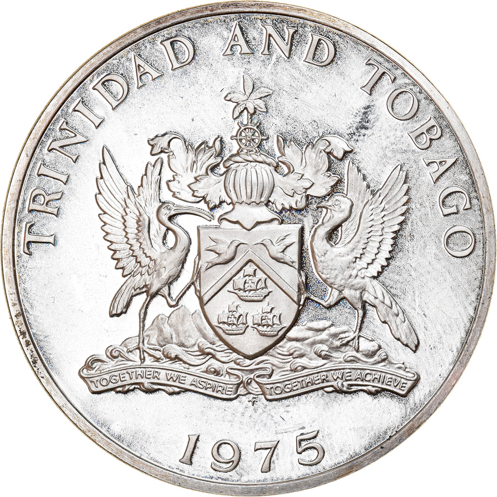 Coin, TRINIDAD & TOBAGO, 10 Dollars, 1975, Frankli