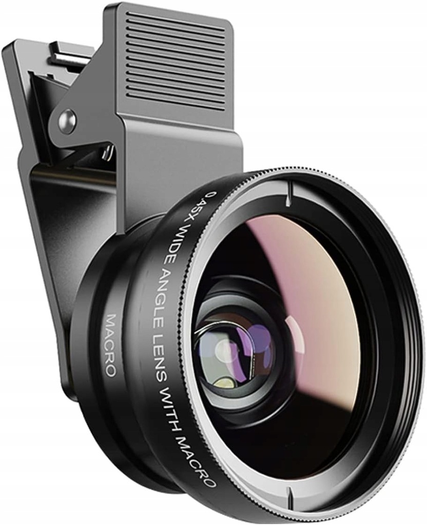 APEXEL ZESTAW 2W1 OBIEKTYW DO TELEFONU MAKRO APL-0.45WM