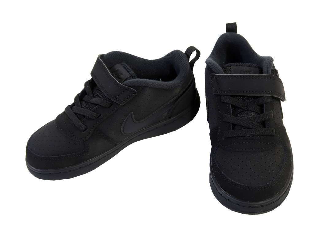 BUTY DZIECIĘCE NIKE COURT BOROUGH CZARNE r.26