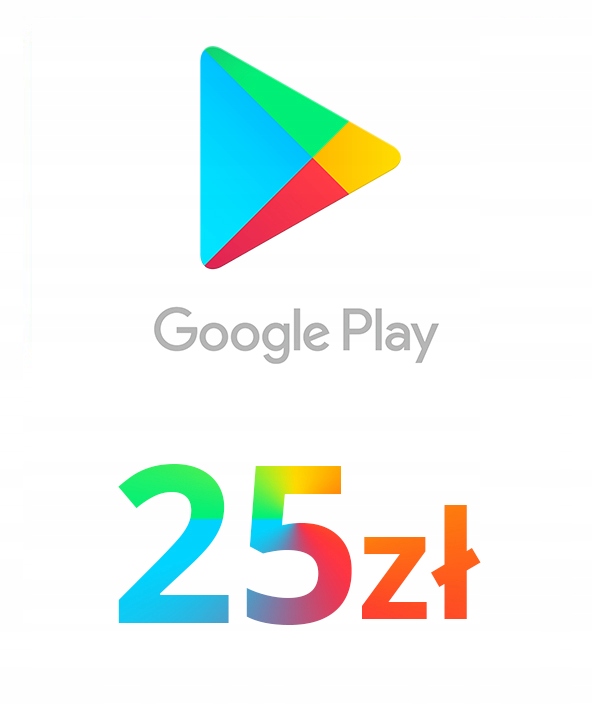 Karta podarunkowa Google Play 25 zł PLN KUPON KOD
