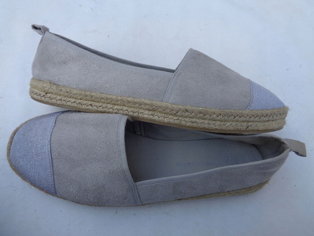 ATMOSPHERE BUTY 40 ESPADRYLE ZAMSZ BROKAT