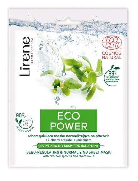 Lirene Eco Power maska na płachcie z rumiankiem