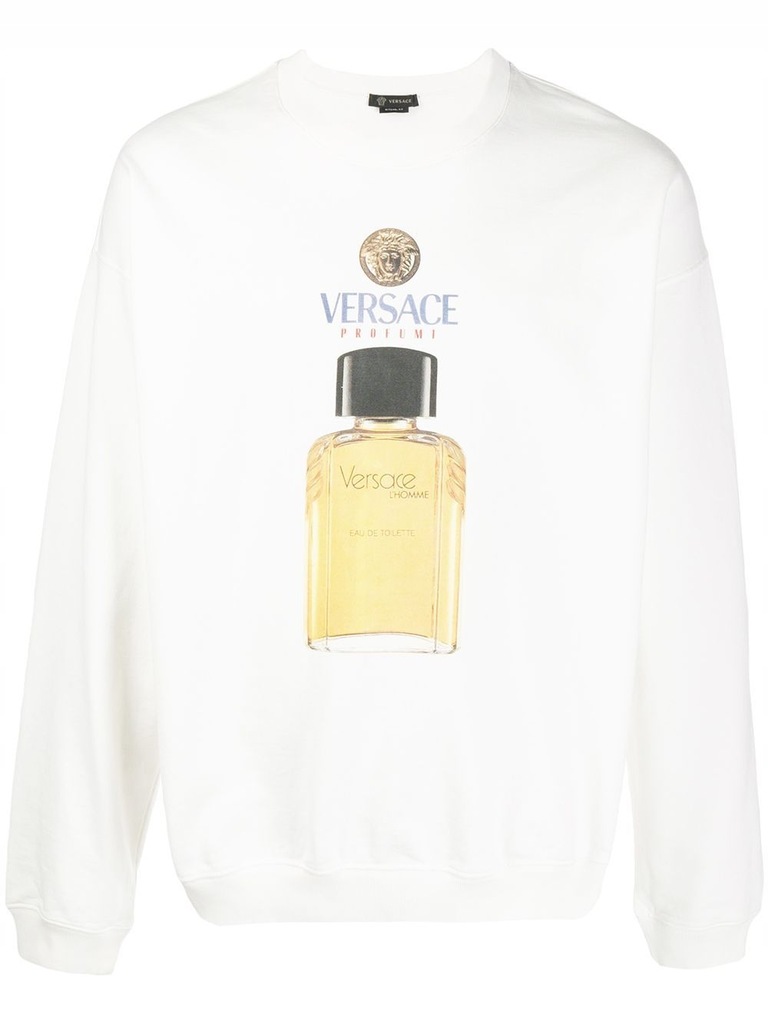 VERSACE MĘŻCZYZN BIAŁY BLUZY XL INT