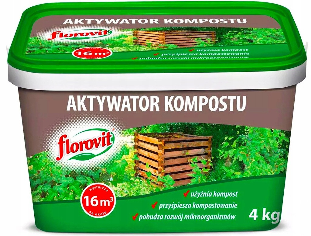 FLOROVIT AKTYWATOR KOMPOSTU KOMPOSTER 4KG