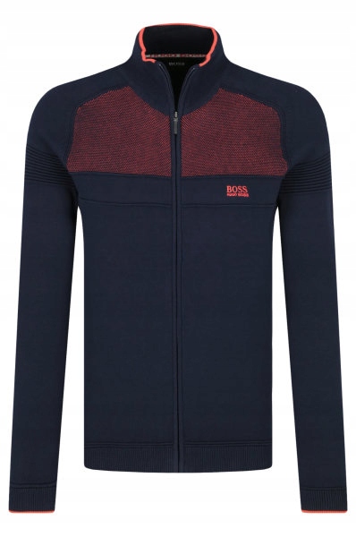 E547 HUGO BOSS SWETER MĘSKI GRANATOWY R. L