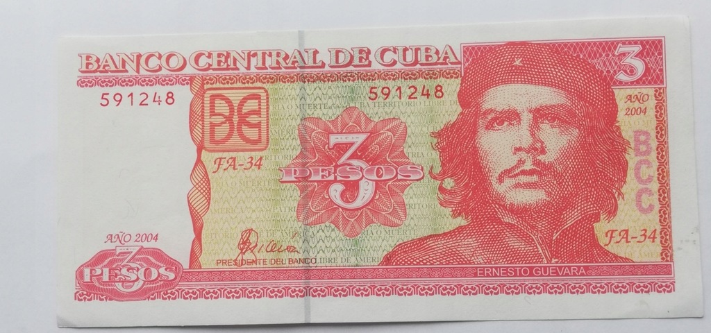 Kuba 3 peso 2004