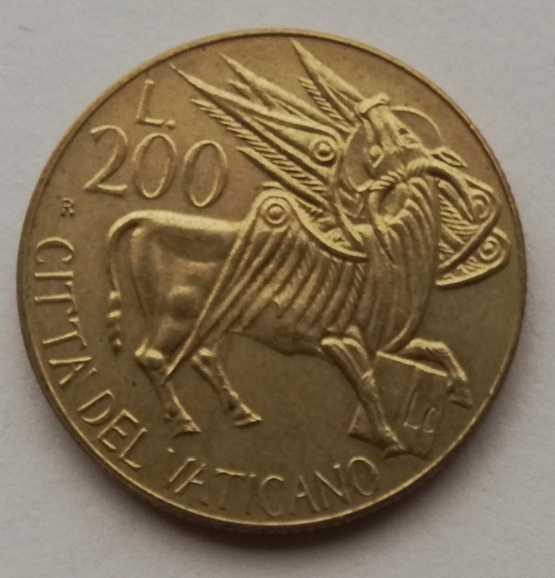 Watykan 200 lirów 1985