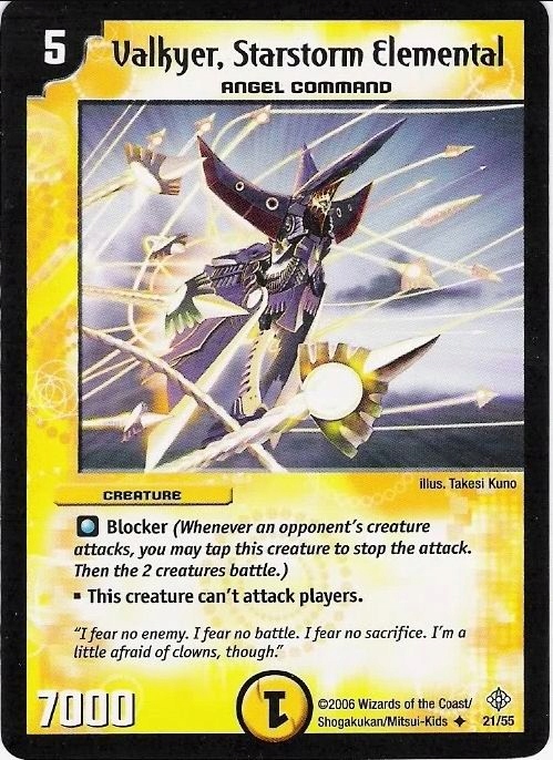*DM-12 DUEL MASTERS - VALKYER, STARSTORM ELEMENTAL
