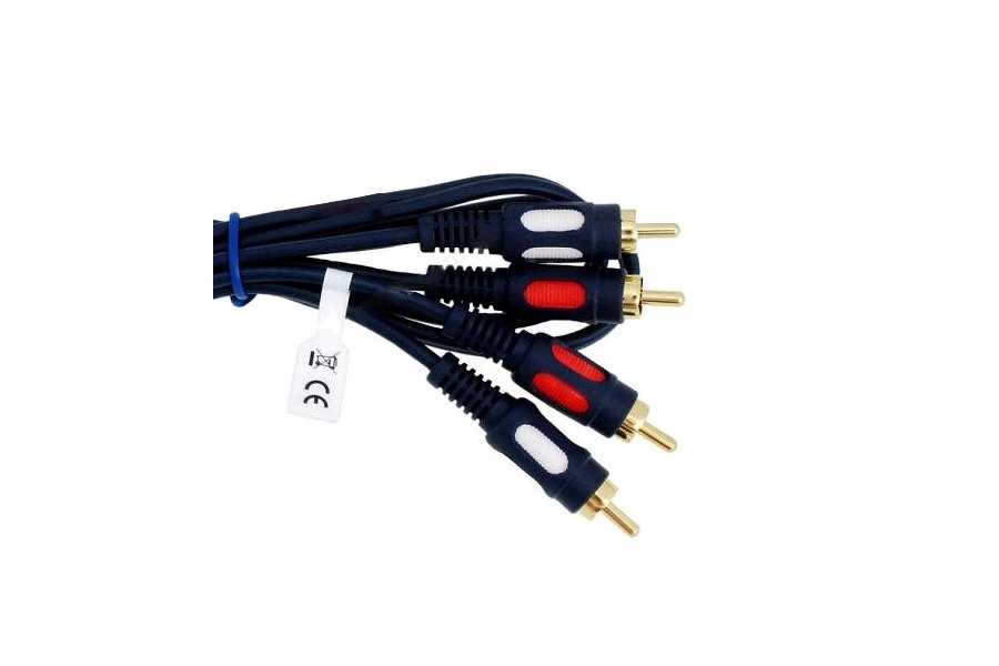 PRZYŁĄCZE 2xWTYK RCA/2xWTYK RCA ŁEZKA 5M VITALCO