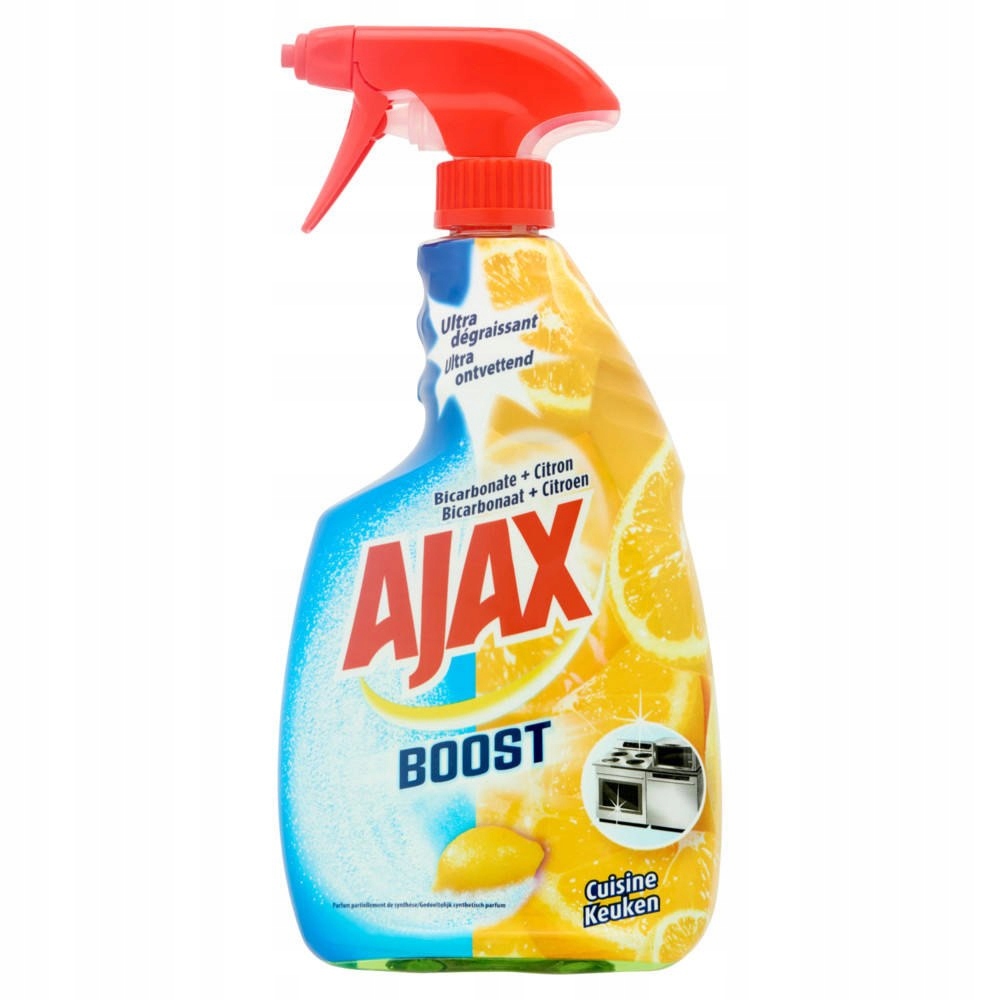 Ajax Boost Cytrynowy Spray do Kuchni 750 ml