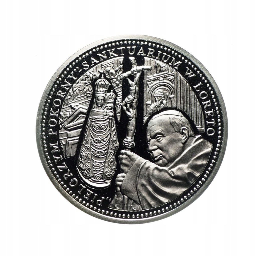130010 Medal Jan Paweł II Pielgrzym Pokorny srebro