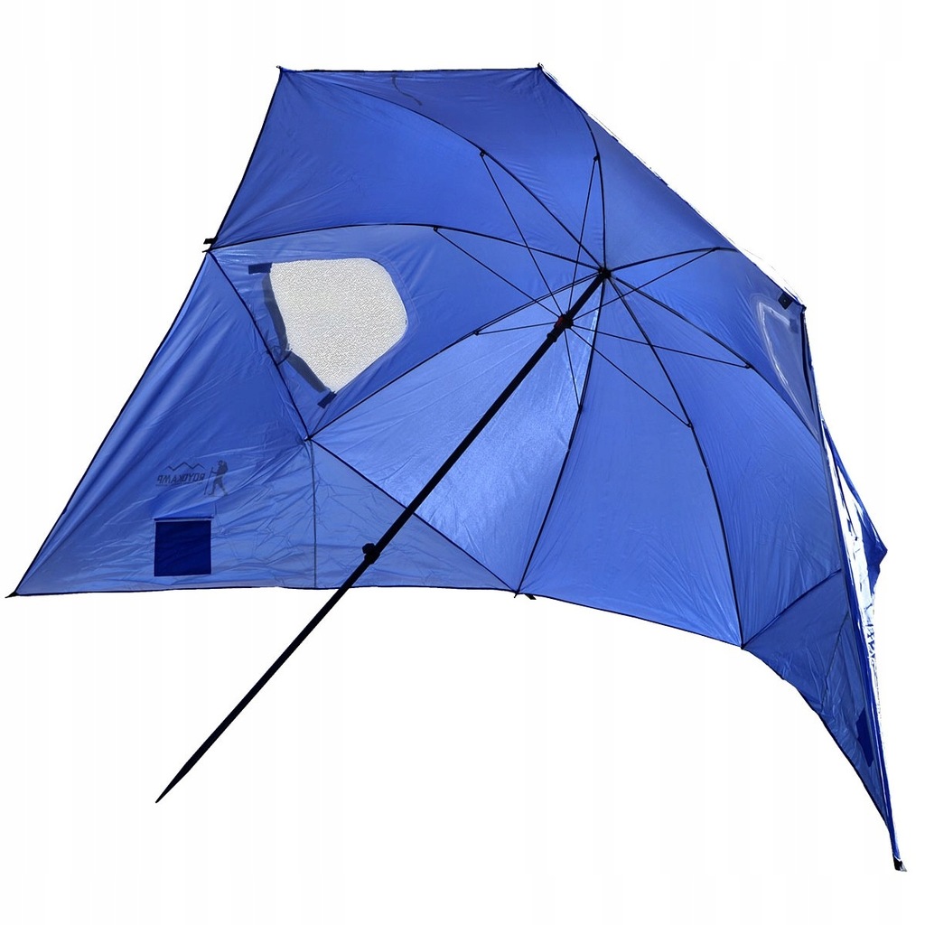 Parasol namiot parawan plażowy 240cm XXL niebieski