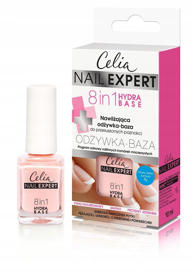 Celia Nail Expert 8in1 Hydra Base nawilżająca odży