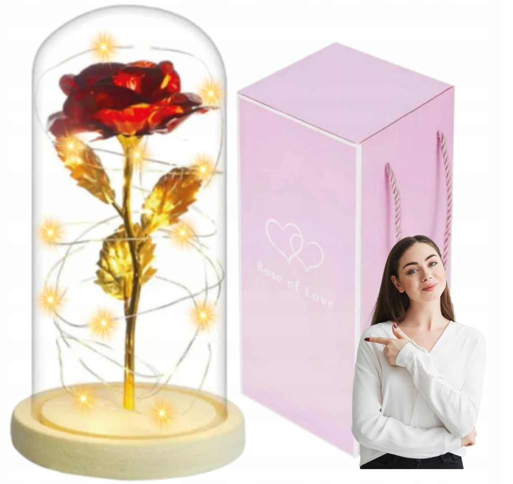 Купить Вечная роза в стекле, Подарок БАБУШКЕ на День Влюбленных.: отзывы, фото, характеристики в интерне-магазине Aredi.ru