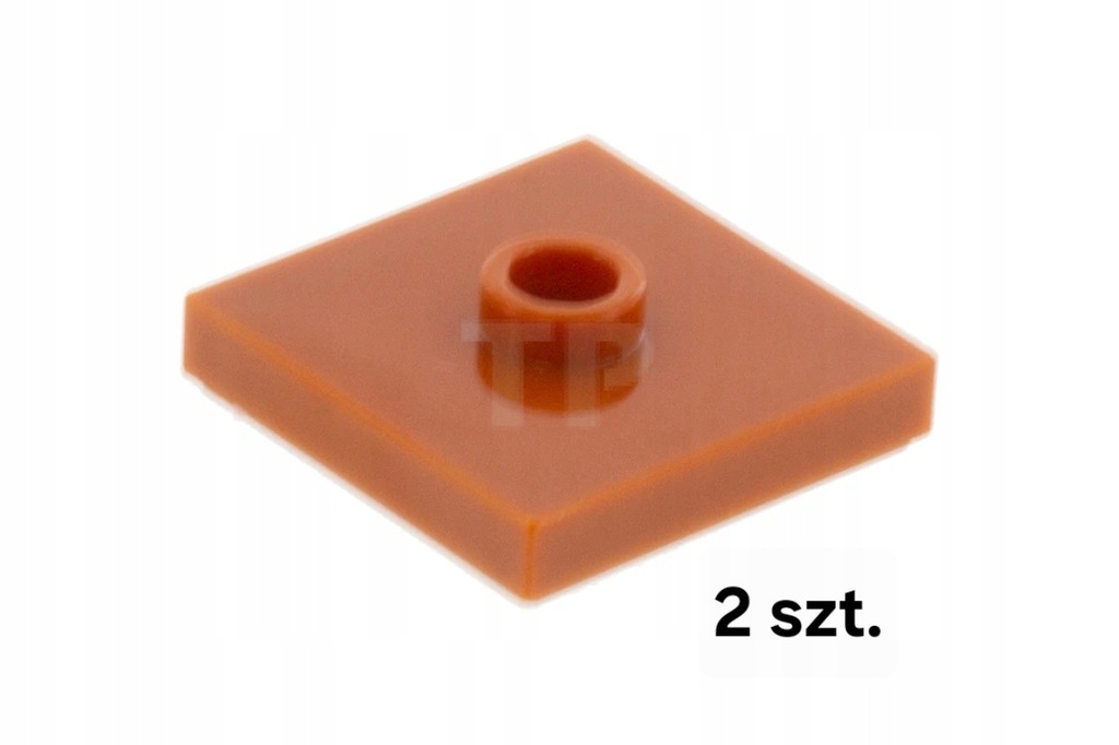 LEGO Płytka 2x2 z wypustką ciemno pomarańczowa 6315197 87580 2 szt. N
