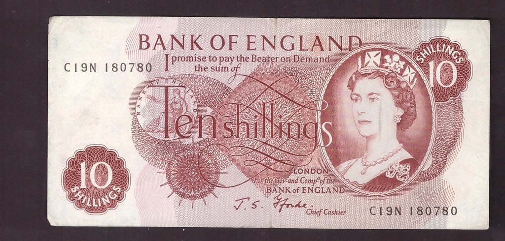 Wielka Brytania - banknot - 10 Shillings