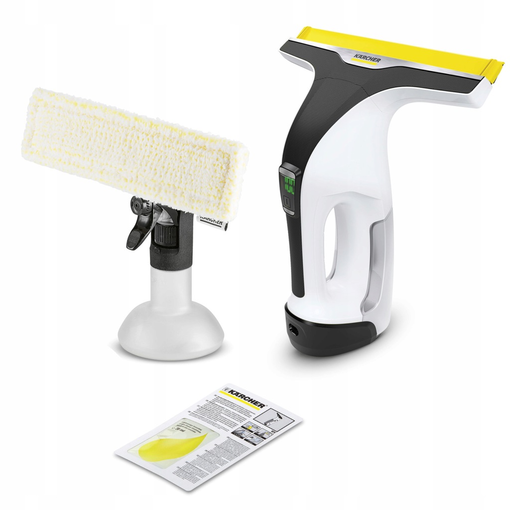 KARCHER WV 6 PLUS MYJKA DO OKIEN SZYB 100 MINUT PRACY + PAD Z MIKROFIBRY