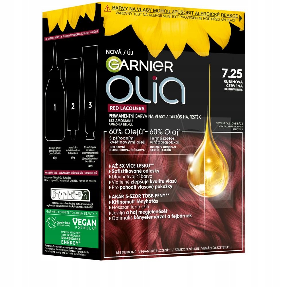 Farba do włosów Garnier Olia Red Lacquers