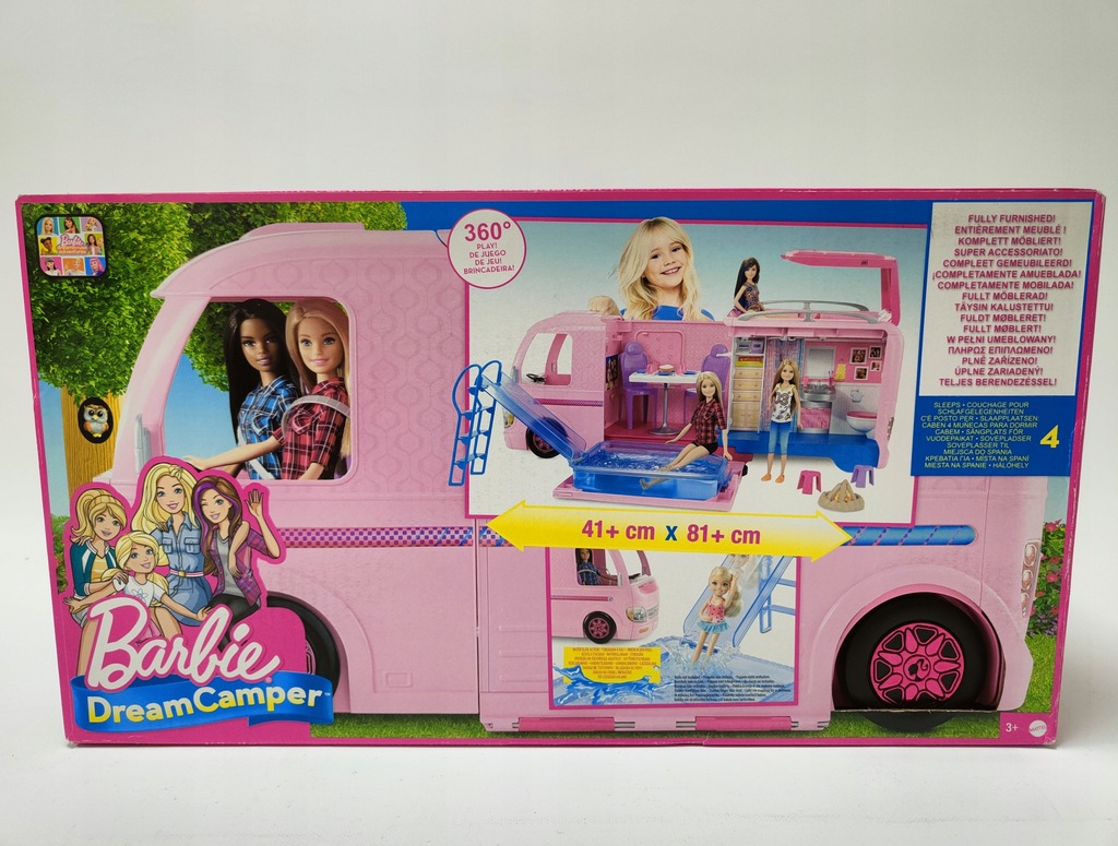 Mattel Barbie Kamper FBR34 WYMARZONY KAMPER Auto Pojazd