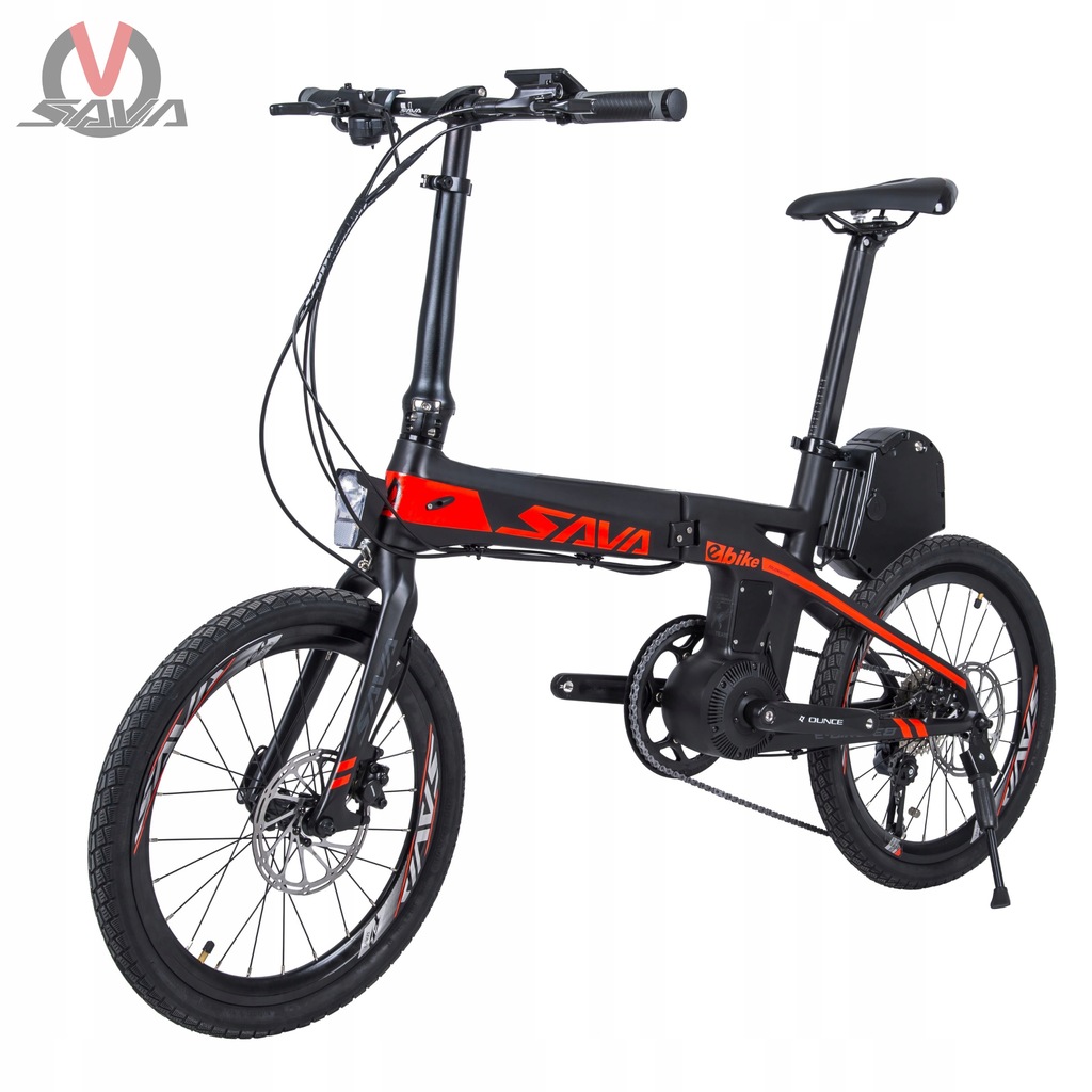 Rower elektryczny DLA SENIORA, lekki składany SAVA 9335988948