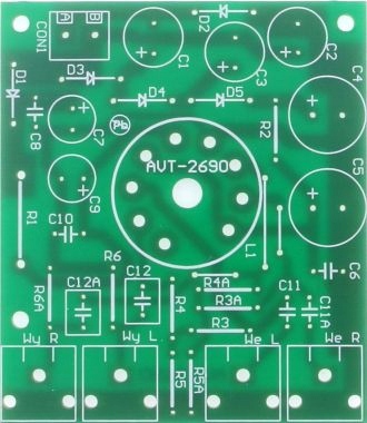 Bufor lampowy czyli prosiaczek w domu, AVT2690 PCB