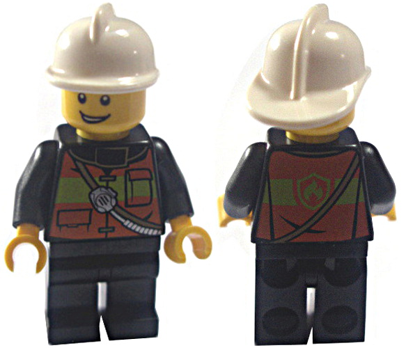 LEGO City FIGURKA cty0741 Strażak jak NOWY