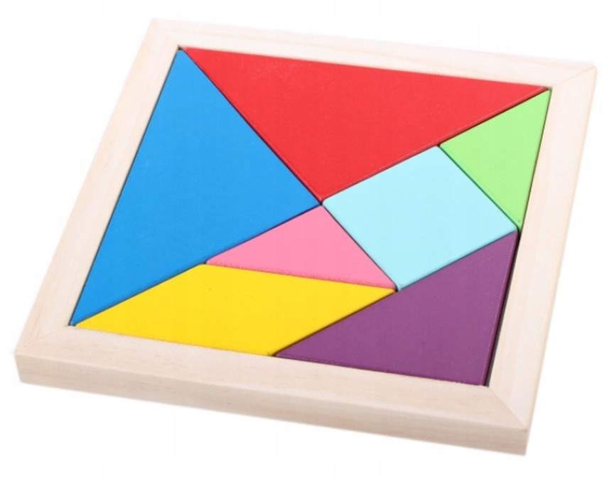 UKŁADANKA DREWNIANA - TANGRAM -