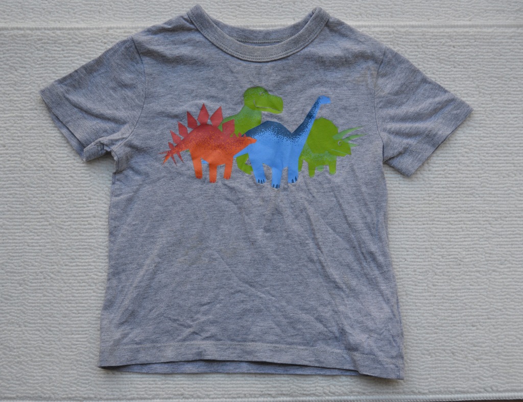 Bluzka t-shirt dinozaury GAP 1-2 lata