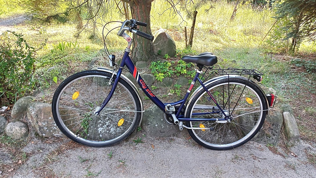 Rower Miejski Damski Łabędź Niska Rama 7 biegów 28 12413182196