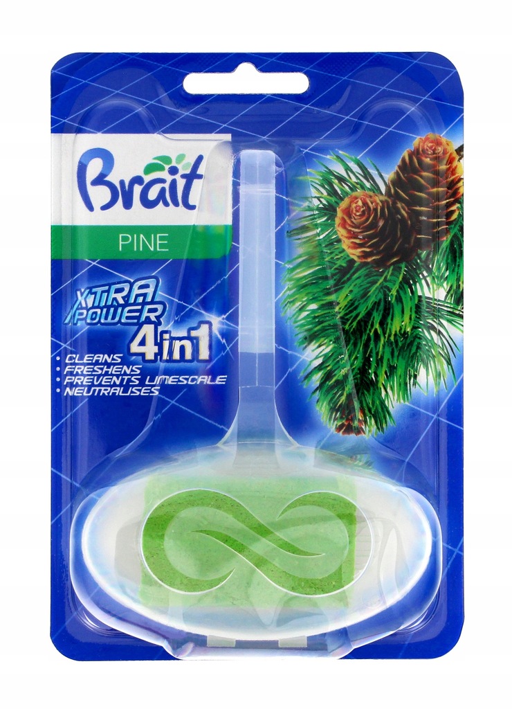 Brait Kostka toaletowa do WC w koszyku Pine 40g