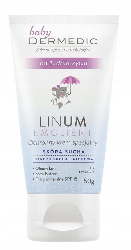 Купить DERMEDIC EMOLIENT LINUM BABY защитный крем SPF 15: отзывы, фото ...
