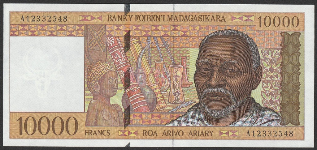Madagaskar - 10000 franków - 1995 - A123 - UNC