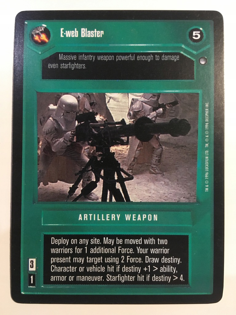 SW CCG HOTH e-web blaster (GD)