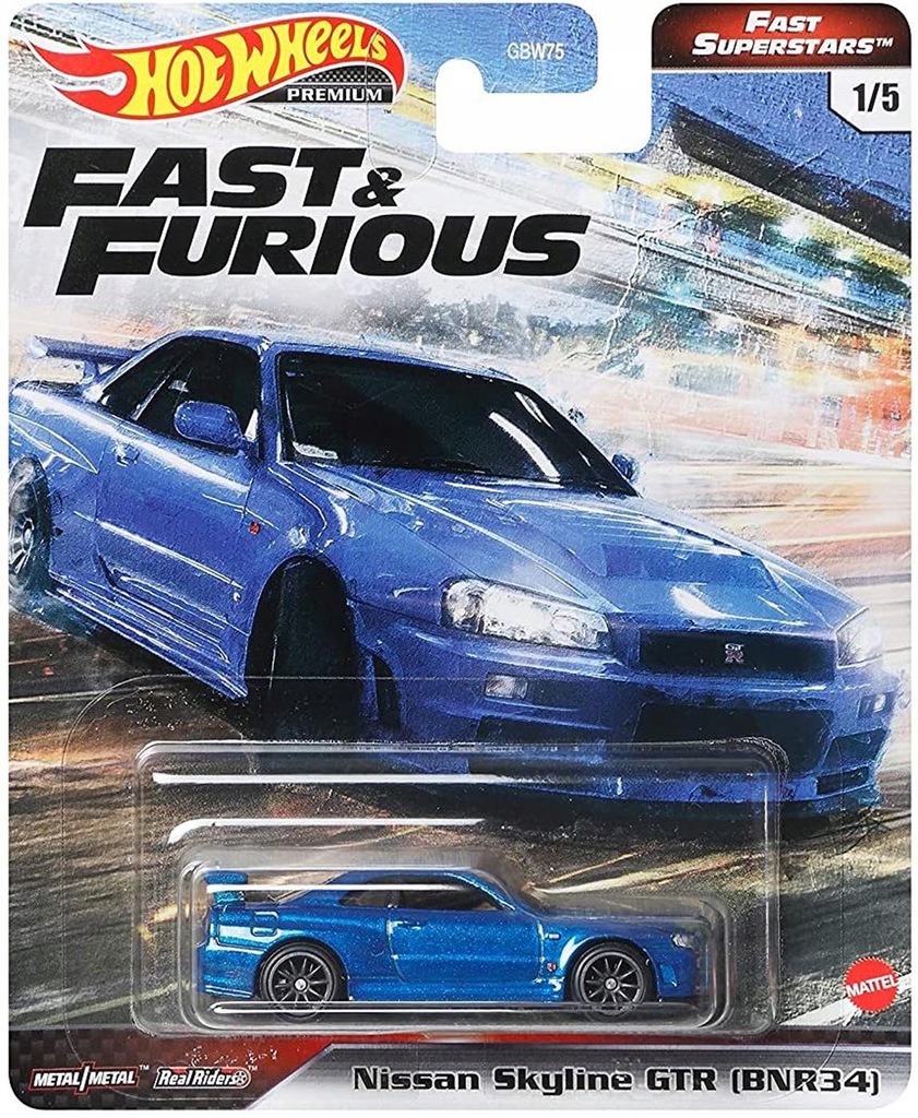 HOT WHEELS HOT WHEELS NISSAN SKYLINE GT-R BNR34 FA