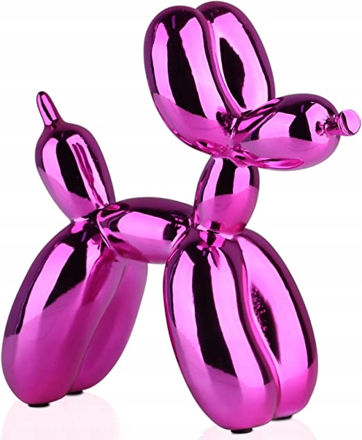 Figurka Pies Balonowy Ozdoba 30x30x12 cm Fiolet