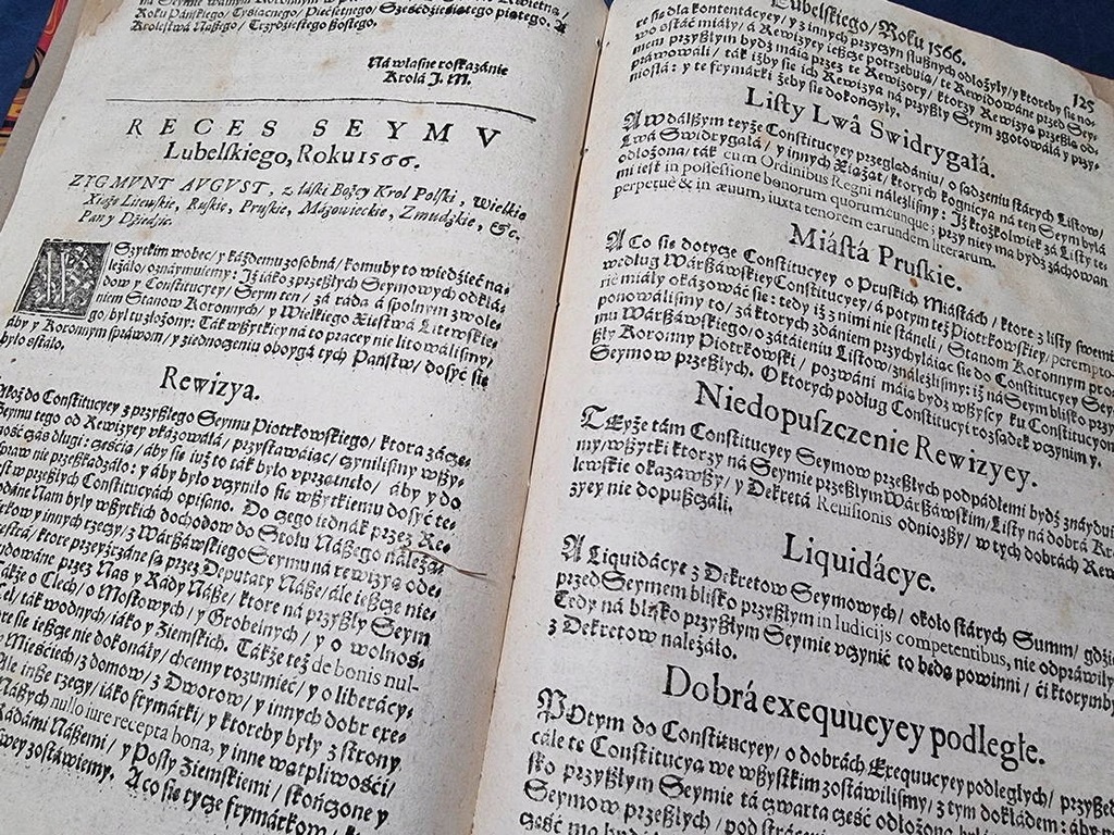 Constitucie Statuta Y Przywileie 1637… Constitucie Piotrkowskie 1567