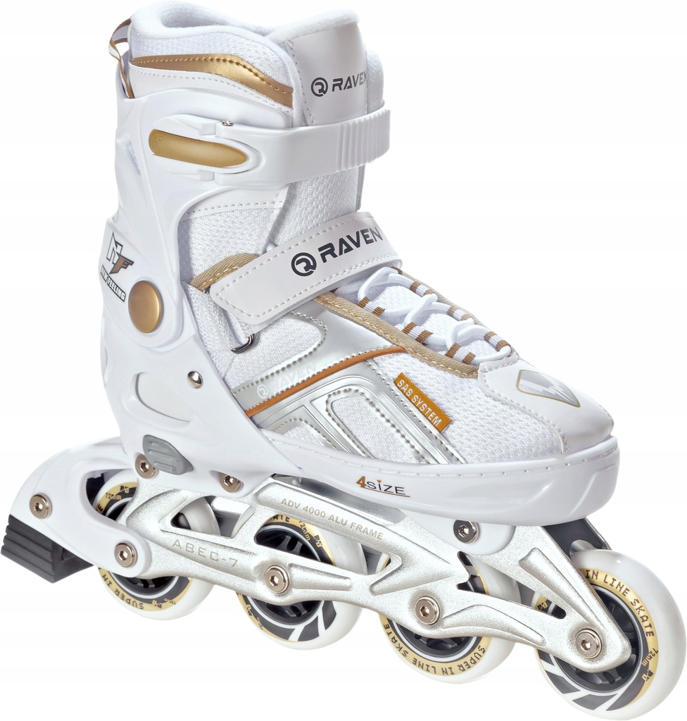 Rolki RAVEN Pulse White/Gold 40-43 OUTLET