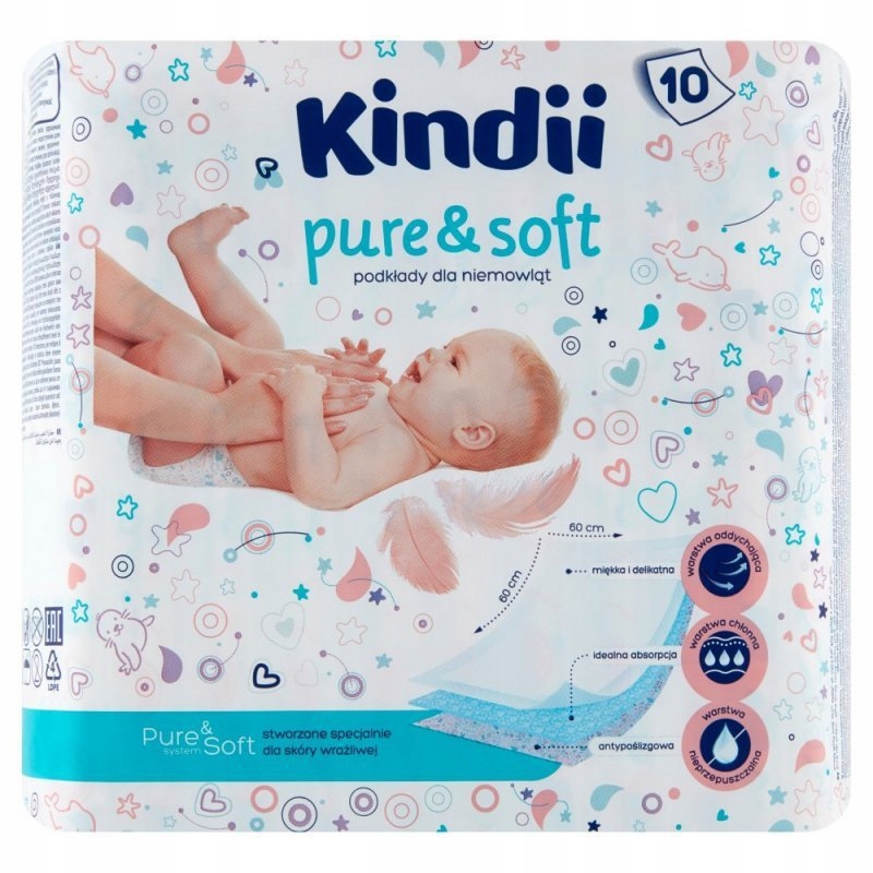 Kindii Pure & Soft Podkłady jednorazowe dla ni