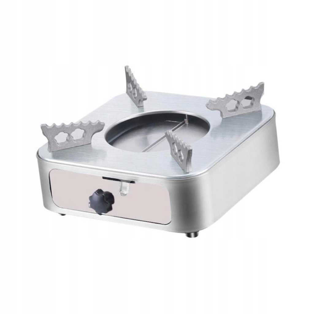 Compact Alcohol Stove Burner Sturdy Kitchen Argent