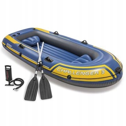 Intex Challenger 3 boat set Blue/Yellow, 295 x 137