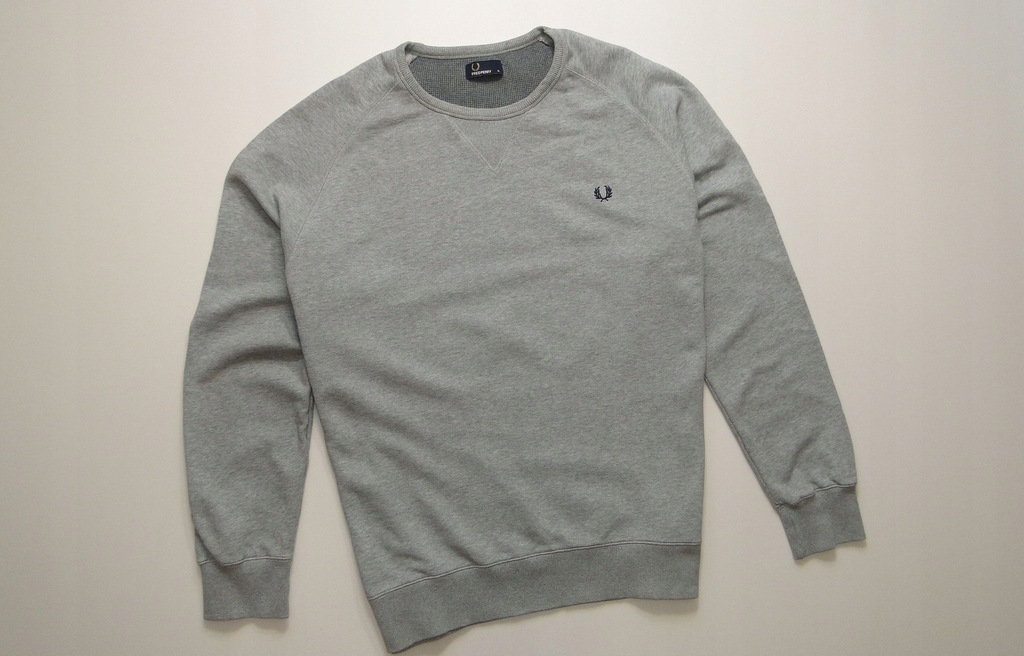 Bluza FRED PERRY Grey Cotton O-Neck Blouse / XL